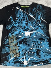 Mecca Tee Medium Black Blue Graphic men