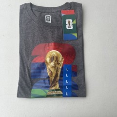 FIFA Official Licensed World Cup T Shirt Short Sleeve New with Tag Dark Gray L