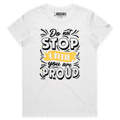VOICEART Do Not Stop Motivational Lifestyle T-Shirt with Premium Quality Graphic