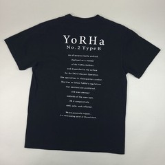 Nier Automata Shirt Mens Large Black YoRHa No 2 Type B Square Enix Video Game