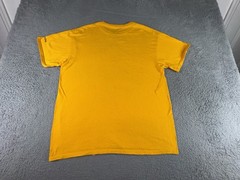 Columbia Mountain Graphic Shirt Mens Large Short Sleeve Yellow Outdoors Casual