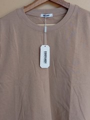 COOFANDY Men’s Size S Small Khaki Short Sleeved Tee