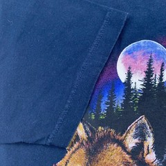 vintage 90s SAN JUAN CAPISTRANO CALIFORNIA 3 WOLF MOON NATURE T-Shirt MEDIUM