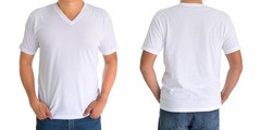 Classic Men’s White Short Sleeve Undershirts V Neck T Shirt – Multi & Bulk Wh…