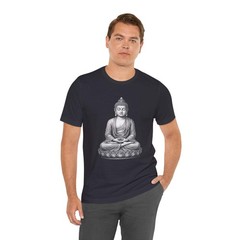 Meditating Buddha Lotus T-Shirt | Zen Spiritual Buddhist Graphic Tee