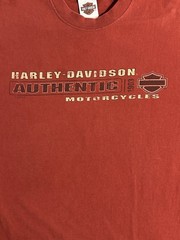 Harley Davidson Aces & Eights Mason, Ohio Red Two Side Graphic Tee Shirt Size L
