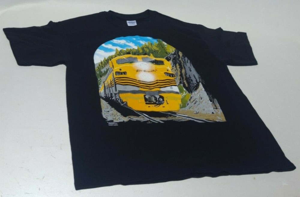 Vtg Train T Shirt. Rio Grande 5711. Daylight Sales.