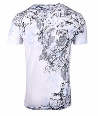 Xtreme Couture by Affliction Men’s T-Shirt SCRAP HEAP Biker White MMA