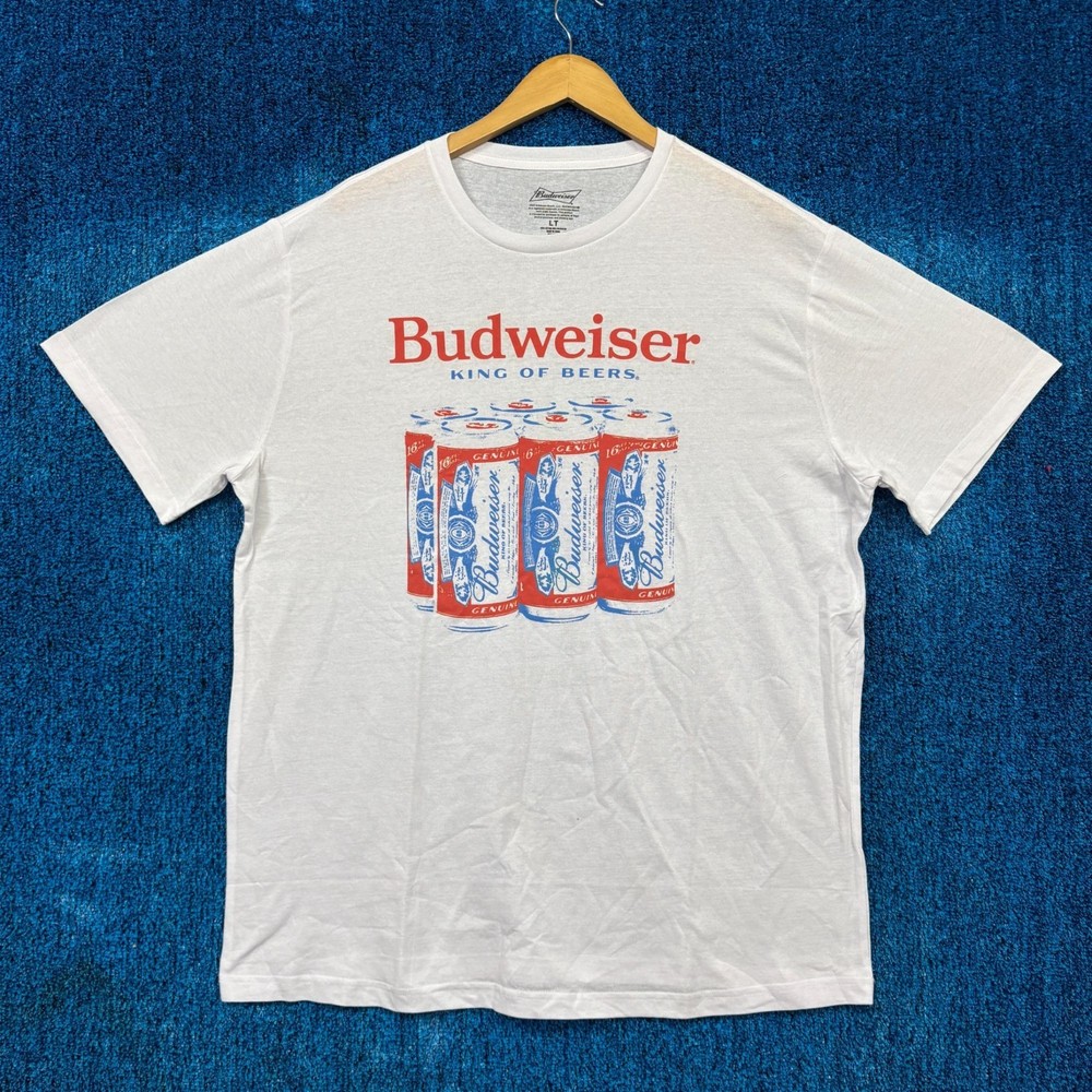 Budweiser Six Pack of the Genuine King of Beers Promo Tee LT