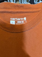 Carhartt T-Shirt Men Size L Original Fit Work wear Pocket Tee Short Sleeve C1