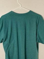 Blade + Blue T Shirt Mens Large Green Pocket Tee Made In USA Cotton Poly Casual