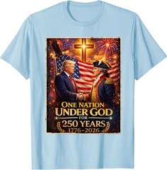 250 Years America Anniversary 250th Trump Washington T-Shirt