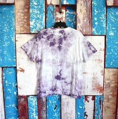 Unisex Nickelodeon Nick Toons Tie Dye Graphic Print T-Shirt LARGE Purple NEW