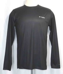 Columbia PFG Terminal Tackle Black L/S Fish Flag Patriotic T-Shirt Mens Size Sm