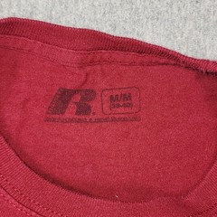 Russell Athletic Arkansas Razorbacks T-Shirt Mens Medium Red Distressed Logo