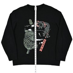 UNIQLO Museum of Fine Arts Boston Ukiyo-e Dragon UT Graphic Sweatshirt Black L