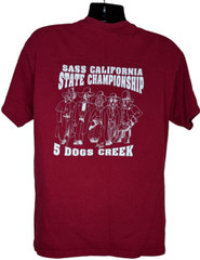 5 Dogs Creek Cowboy Action Shooters Vintage 2001 Tshirt SASS Size L
