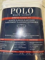 Ralph Lauren Big & Tall White 1XB Crew Stretch Classic Fit T-Shirt 3 Pack NWT