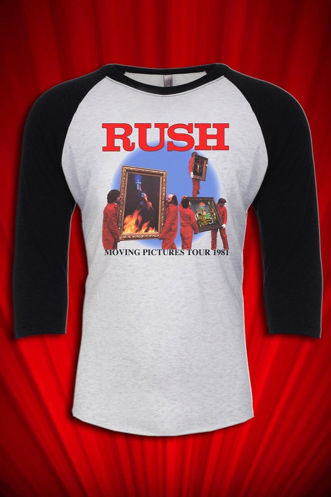 Moving Pictures 1981 Vintage Tour T-SHIRT FREE SHIP USA