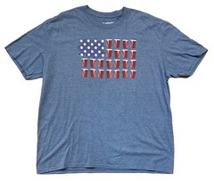 Beer Pong Red Solo Cups Drinking Game 21 Cups Academy T-shirt Size 2XL Blue XXL
