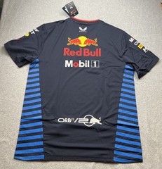 F1 Formula One Oracle Red Bull Racing Team Castore Official T-Shirt Size L NWT