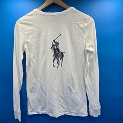 Ralph Lauren US Open 2009 Tennis LS Shirt White Big Pony Unisex M (Slim)