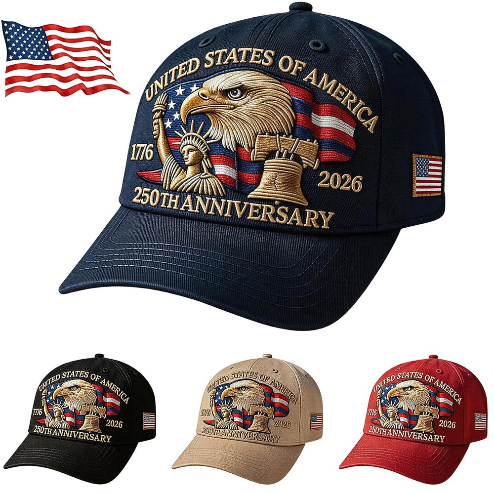 250th Anniversary USA Hat Adjustable United States 250th Anniversary Hat Ret…