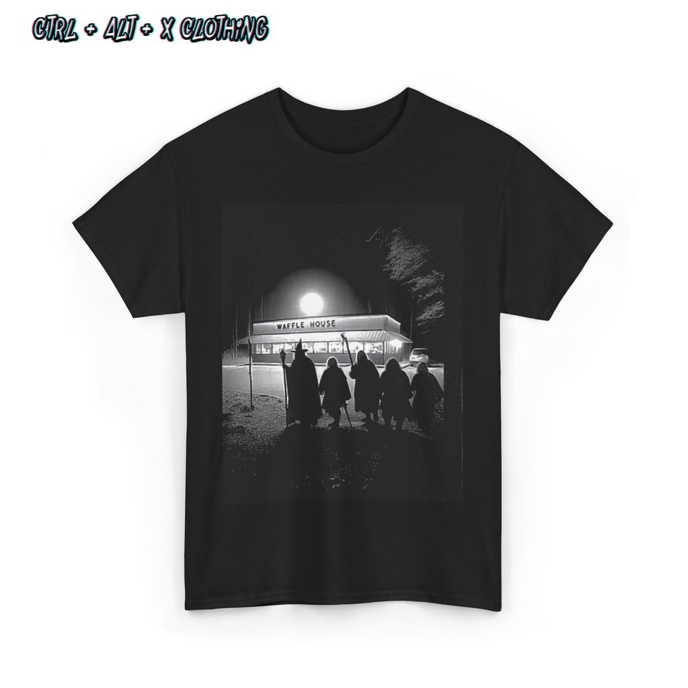 LOTR Waffle House Fan Tee Shirt, Geeky Gift for Tolkien Enthusiasts, Middle