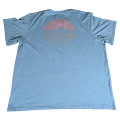 REI Co-op Men Blue Graphic T-Shirt Short Sleeve Organic Cotton Blend Mountain XL