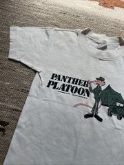 Vintage Pink Panther Platoon 80s Kids Shirt Jeep Army Cascade Mountain Tee XS