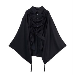 NOT CONVENTIONAL Kimono Shirt Black Free Size