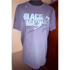 Loot Crate Black Lagoon Graphic T-Shirt Mens L Grey NWOT Revy Anime Tee