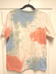 Howler Brothers Short Sleeve Shirt Burnt Orange/White/Tie Dye Graphic, XL