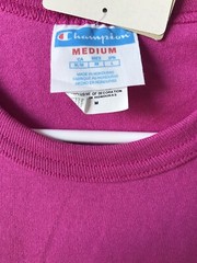 Champion Men’s Heritage Short Sleeve Tee Peony Pink Parade Size Medium NWT