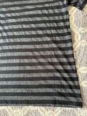 BDG Slim Fit Men’s Crew Neck T-Shirt Striped L Black & Gray