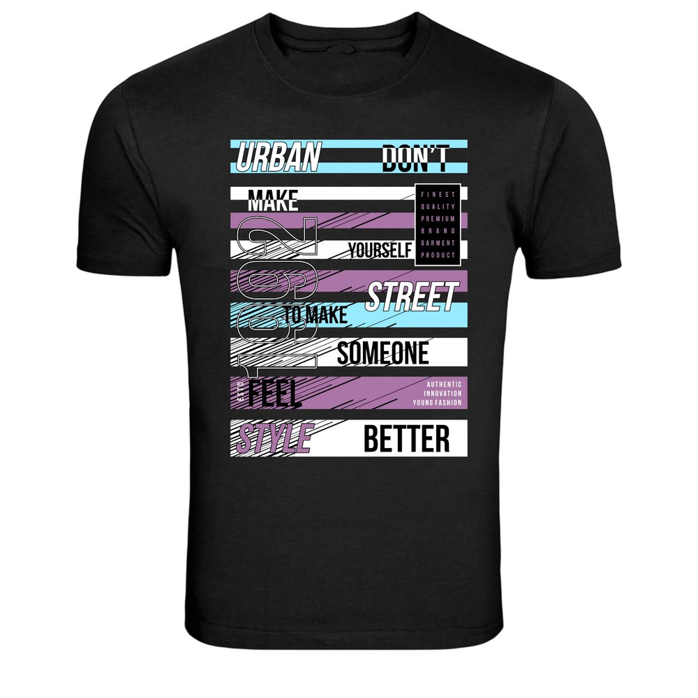 Urban Street Style Typography Graphic Fashion T-Shirt