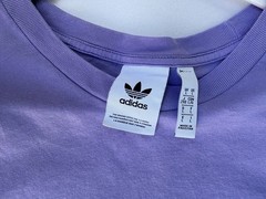 Adidas Men’s Original Trefoil Essentials T Shirt In Light Purple – Size Large