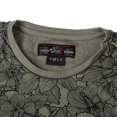Beautiful Giant Men’s Top Breathable Soft Casual T-Shirt Leaf Pattern Tees