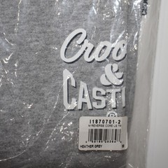 Crooks & Castles Core Logo Heather Gray Longsleeve Tee – Size Medium T-shirt New