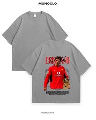 Oversized Soccer Graphic T-Shirt Men’s Vintage Style Football Player Apparel Tee