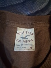 Hollister “California” Mens 0 Cotton Brown, Relaxed Fit, Casual Tshirt…