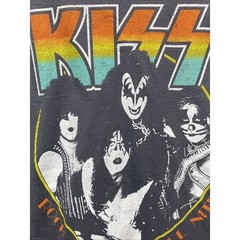 KISS Band Rock and Roll All Nite Shirt Men’s XL 48 Chest Gray Graphic Tee