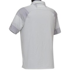 Oakley Dot Sleeves Polo Mens Size S Small Lunar Rock Light Grey Casual Tee Shirt