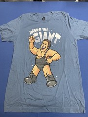 Andre The Giant Cartoon Image 2019 T Shirt Men’s M WWE Blue Soft feel
