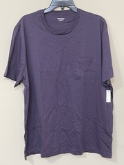 GoodThreads Men’s Purple Short Sleeve Crew Neck Comfort T-Shirt s XXL