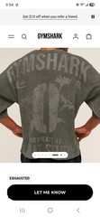 Gymshark x Saalt Studios Mens Strength Green Boxy Fit Long Cropped T-Shirt Large