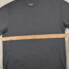 Carhartt Shirt Mens LT Gray Loose Fit Long Sleeve Logo Spell Out TK0231-M