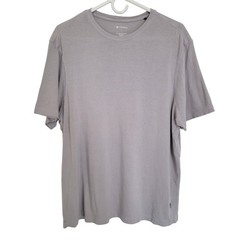 Cremieux Gray T-Shirt Short Sleeve Large Cotton Classic Casual Mens Crewneck
