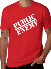 Public Enemy Official Big Logo T-Shirt Funny Tee Gift, Size M – 3XL