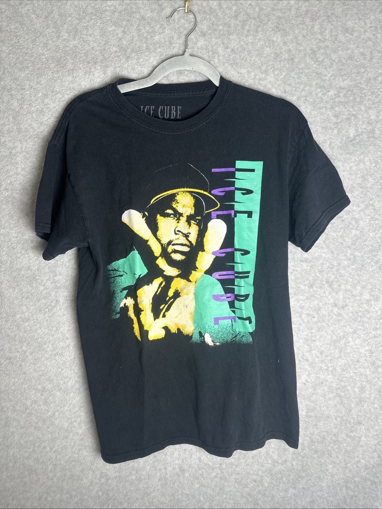 Ice Cube Rap Hip Hop 90’s Music Graphic ‘Peace’ Print T-Shirt Men’s M
